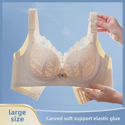 Plus Size Women’s Full Cup Ultra-Thin Bras: Slimming, Gathering, Anti-Sagging Support for Large Busts