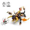 LEGO® NINJAGO 71782 Le Dragon de Terre de Cole – Évolution, Jouet avec 2 Minifigurines