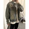 American High Street Retro Washed Old Denim Jacket for Men Spring and Autumn New Style Street Loose Casual Workwear Jacket Trendy