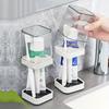 1Set PVC Dust-Proof Toothbrush and Toothpaste Holder with Mouthwash Cup - Household Bathroom Storage Organizer