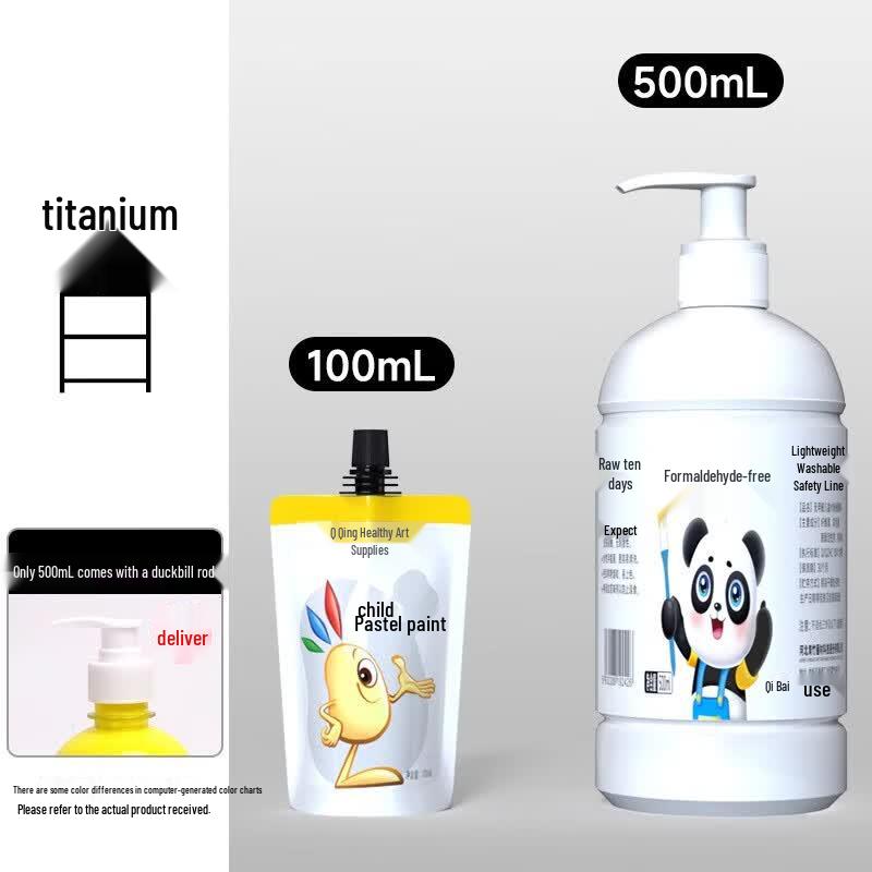 CHINJOO Washable Gouache Paint for Beginners, 500ml 500ml Formaldehyde-Free
