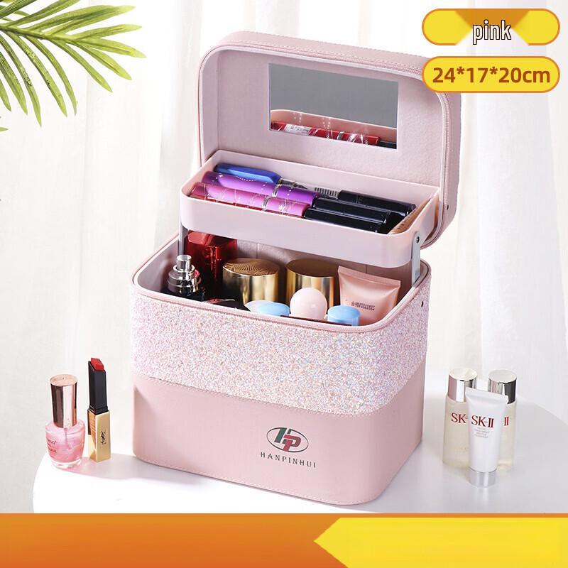 

MDNG Color-Block Portable Cosmetic Case