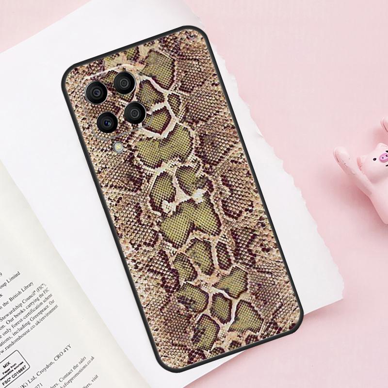 Snake Skin Texture Case For Samsung Galaxy M52 M32 M12 M13 M53 M51 M31 M11 M14 M34 M54 M16 M36 M56 M15 M35 M55