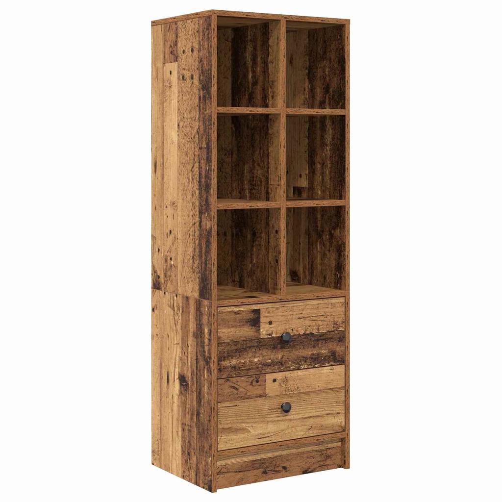 Highboard with Drawers Reclaimed Wood Look 45.5 x 34 x 127 cm
