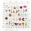 YFFSFDC Charm Accessory Parts 100 Piece Set Necklace Earring Pendant Decorations Jewelry DIY Ornaments Handmade Gifts Decorative Items Crafts