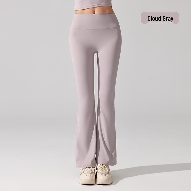 High Waist Nude Antibakterielle Micro Flare Yogahose - Schlankmachend, Hüfthebend, Hoher Schnitt für Damen