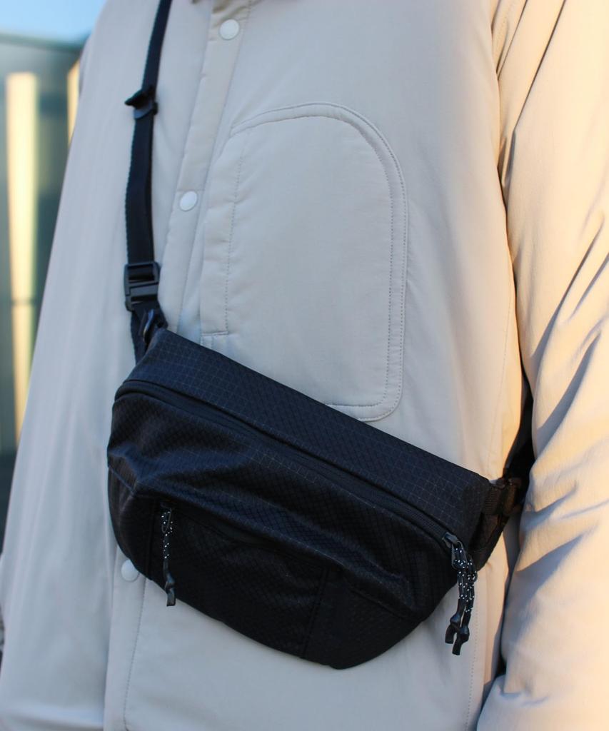 Snow Peak Robic Fanny Pack Shoulder Crossbody Black SB-26SU017 Bag, Bag, Men's/Women's,