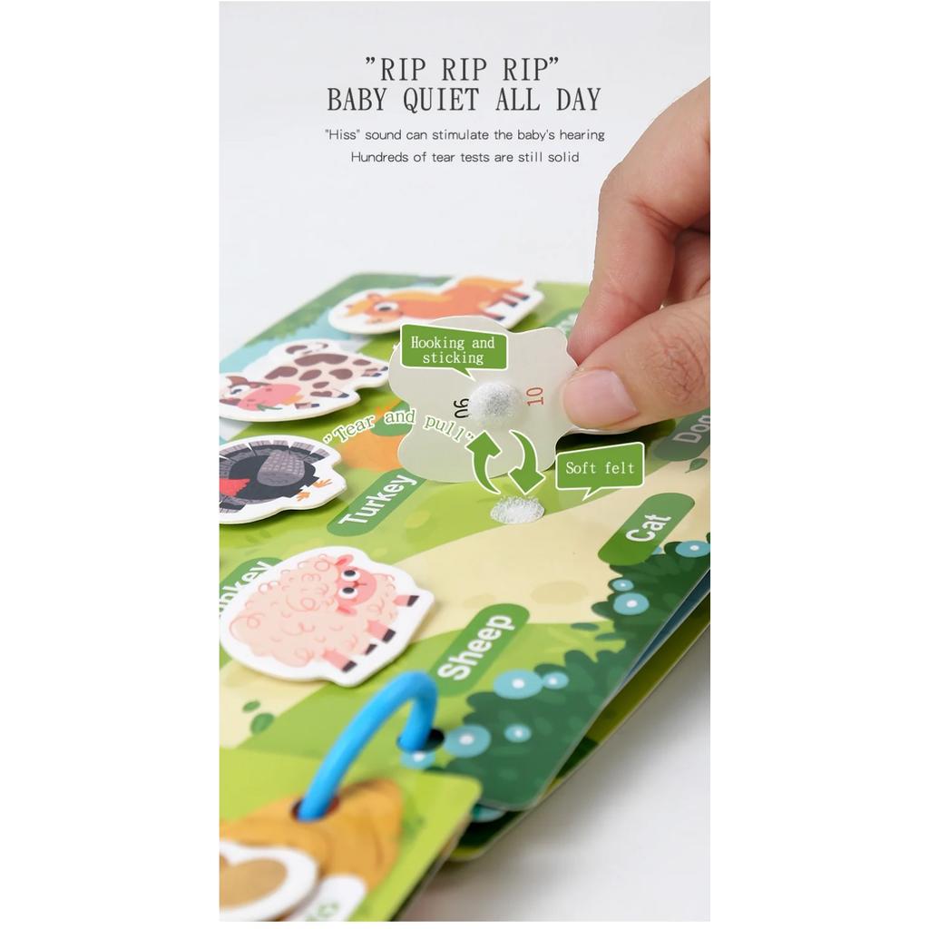 Montessori Baby Busy Book My First Quiet Book Paste Early Learning Education Toy Children Toy Matching Game for Babies