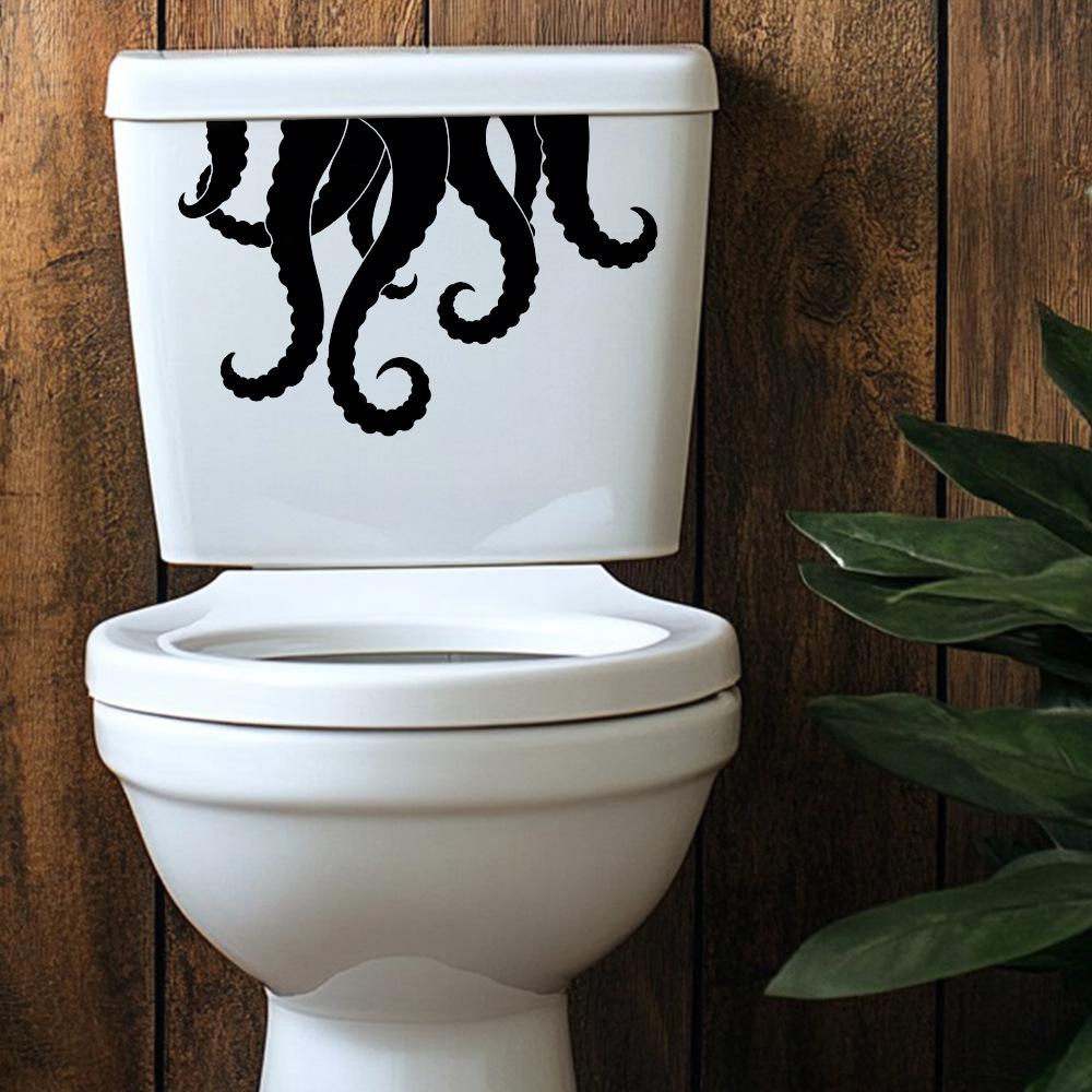 Creative Octopus Tentacle Bathroom Toilet Wall Sticker Self Adhesive Home Decor