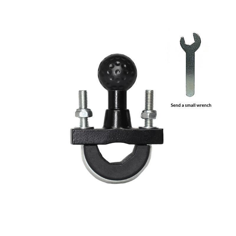 Heavy Duty Metal Motorcycle Handlebar U Bolt Mount Base Kit 25mm Ball Clamp Bracket for Motorbike Action Camera Phone Mount