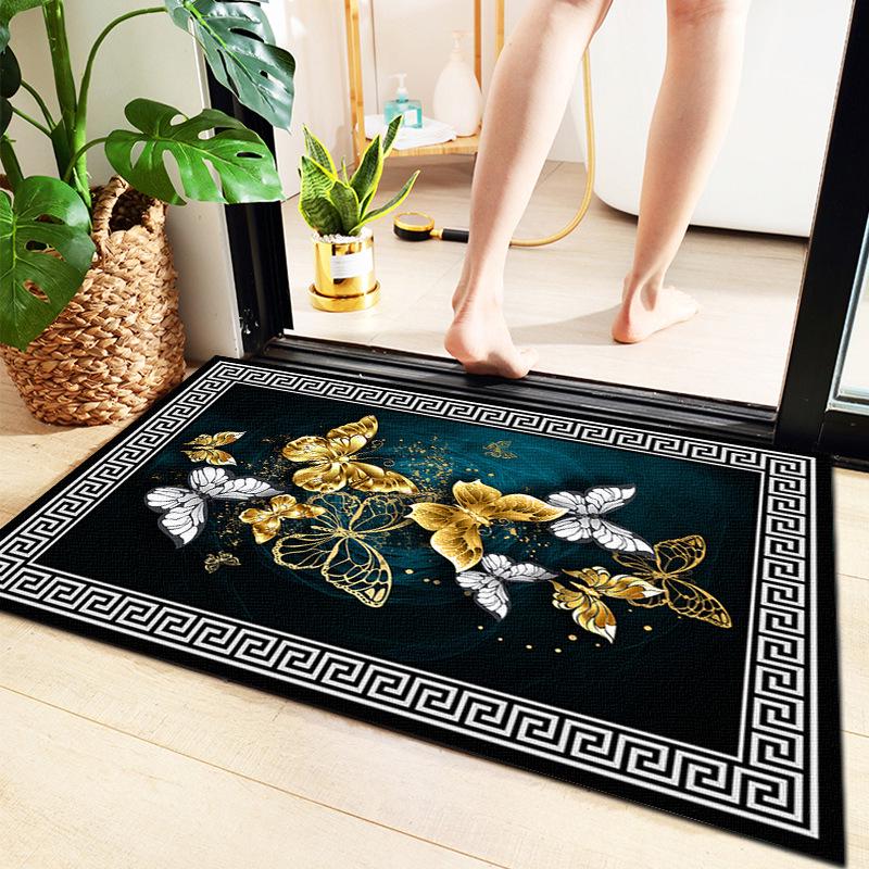 Anti-Slip Water-Absorbent Bathroom Mat for Entryway and Household Use