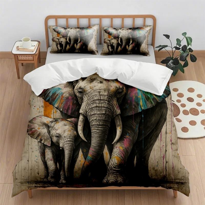 

Comforter New Digital Printing Set ( + ) 2Pcs/3Pcs Holiday Gift Household Without Sheets Comforter (quilt)-EU Single(135*200cm)3pcs