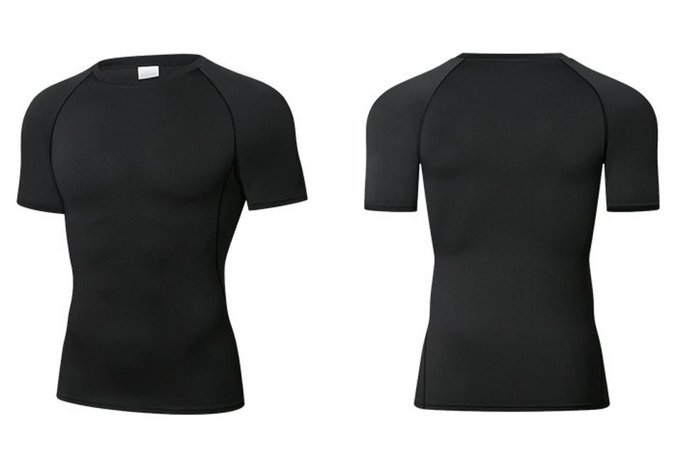 Elite Short Sleeve Basketball Compression Shirt - Breathable, Quick-Drying, Sweat-Wicking Fitness Base Layer