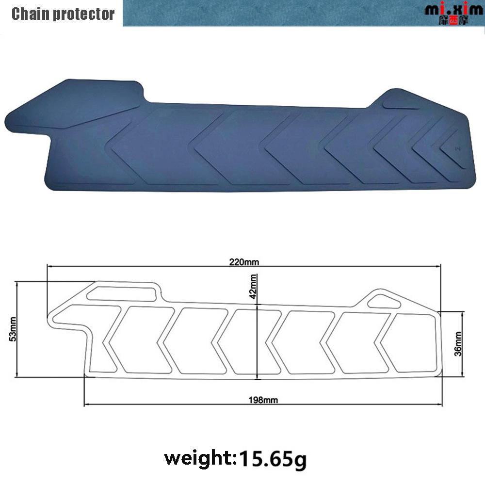 Bike Chainstay Protector Bicycle Frame Chain Silicone Guard Pad Bicycle Chain