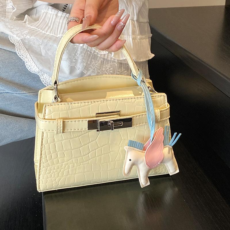 Borsa Estiva, Temperamento Donna con Fantasia Coccodrillo, Singola Spalla a Tracolla, Senso di Lusso, Borsa di Nicchia per il Pendolarismo