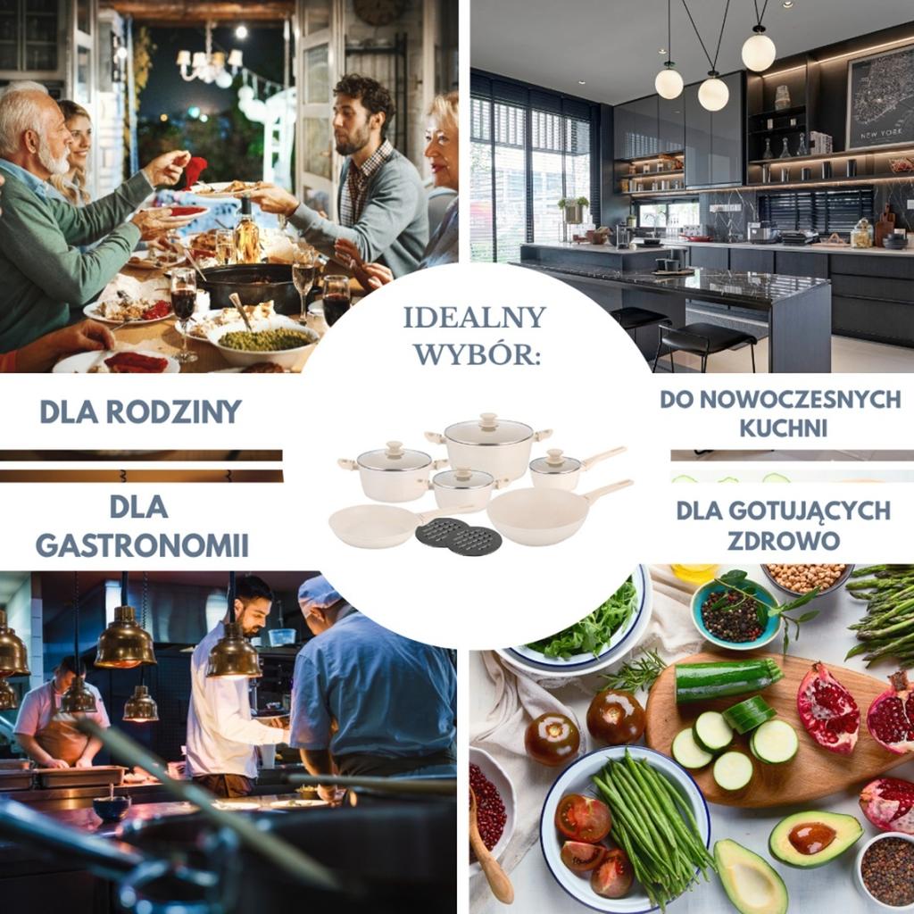 Set 12 Elemente. Marmorierte Töpfe Klausberg Kb-7959