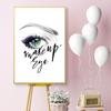 Nowoczesna moda piękne oczy czerwone usta artystyczna ściana płótno artystyczne druk na płótnie plakat na ścianę zdjęcia do makijażu sklep Home Decor TB49