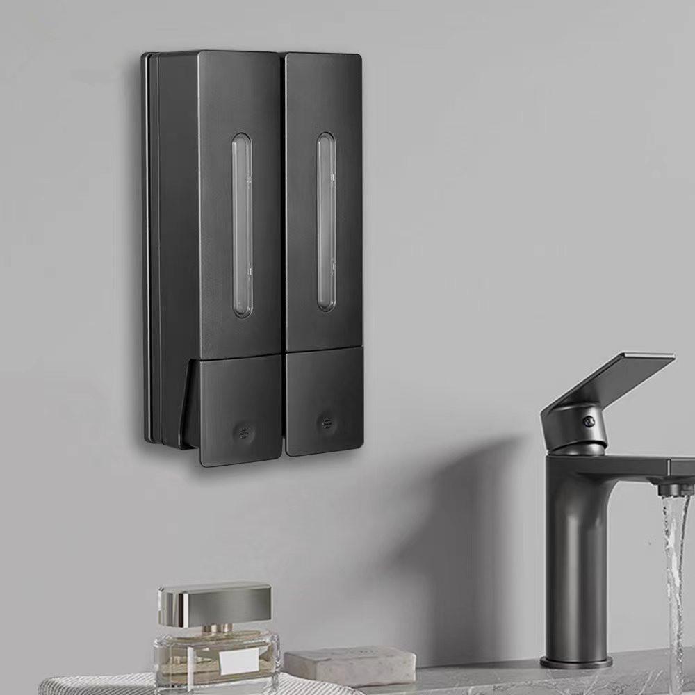 Wall-Mounted Punch-Free Soap & Shampoo Dispenser for Bathrooms