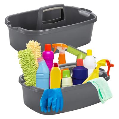 M-Modern-Cleaning Bucket, Household Shower Handbag, Large Plastic Cleaning Supplies Storage Box With Handle, Cleaning Supplies B