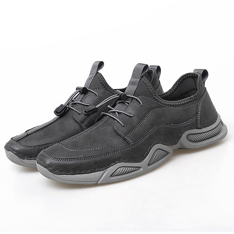 Fashion New Men's Quality Large Size Genuine Leather Outdoor Sports, Leisure and Entertainment Non Slip, Durable, Comfortable Lefu Shoes