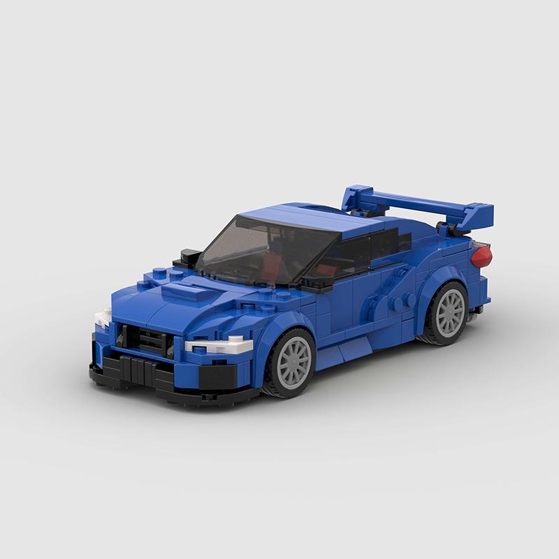 Technical Speed MOC Car City Super Rally Car Building Blocks Bricks Ornament Retro VintageToys For Kids Adults Birthday Gifts