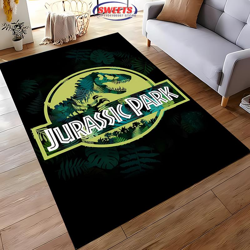 New Shelves ! Classic Jurassic Park Carpet, Living Room Bedroom Office Children's Room of Choice, Non-slip Machine Washable Mat