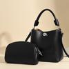 Fashion Two In One PU Leather Women Shoulder Bag New Brand Crossbody Bag Casual Retro Solid Color Female Travel Shopper Tote Bag