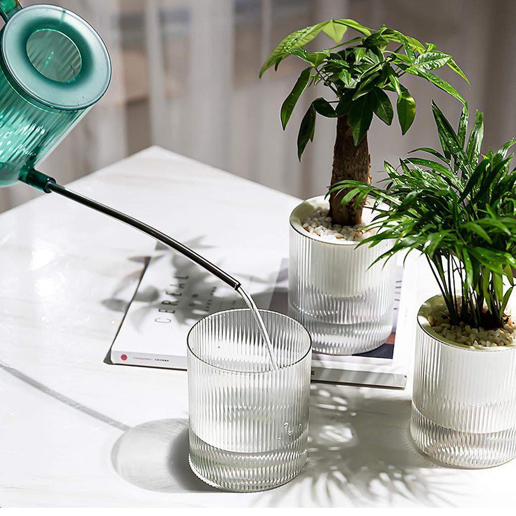 Automatic water absorbing lazy pot resin creative potted green ivy hydroponic plastic round flower pot 10cm PET+PP