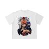 260 GSM Double Yarn 32 Count 100% Cotton Naruto V10 Pain Print Unisex Heavy Cotton T Shirt