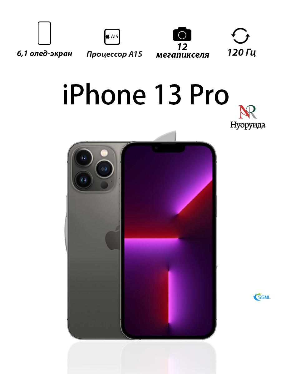 

Смартфон Apple iPhone 13 Pro версии для США поддерживает одну SIM-карту + eSIM 128GB серый