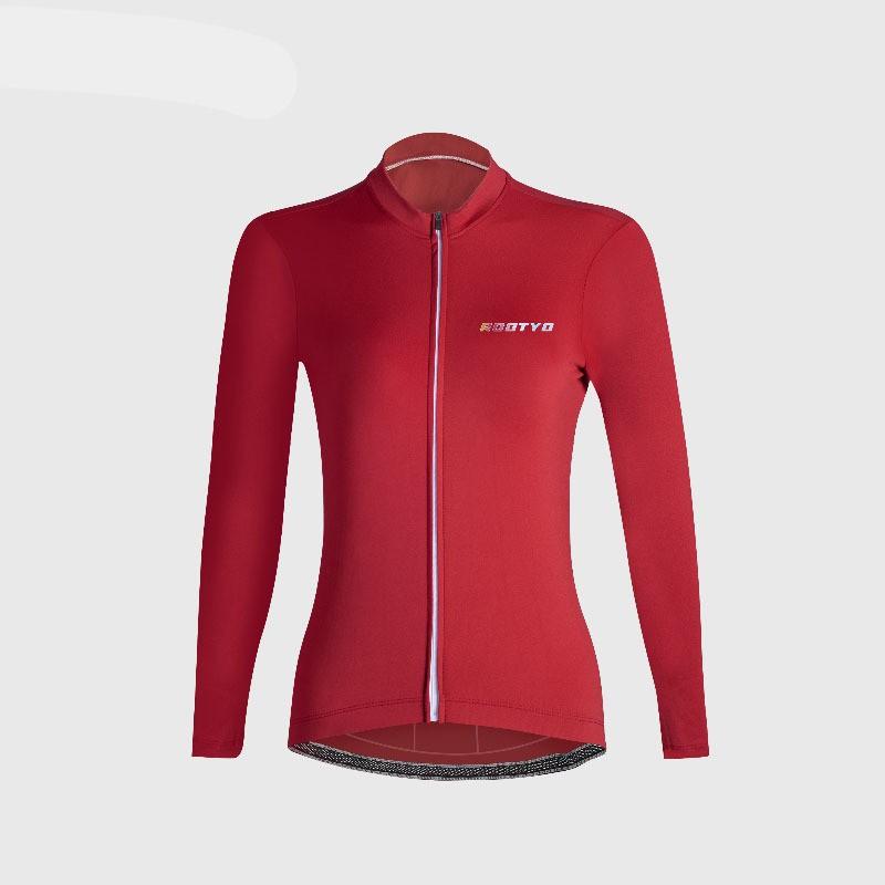 Womens Lightweight Long Sleeve Cycling Jersey Breathable Quick-Dry Road Mountain Bike Use