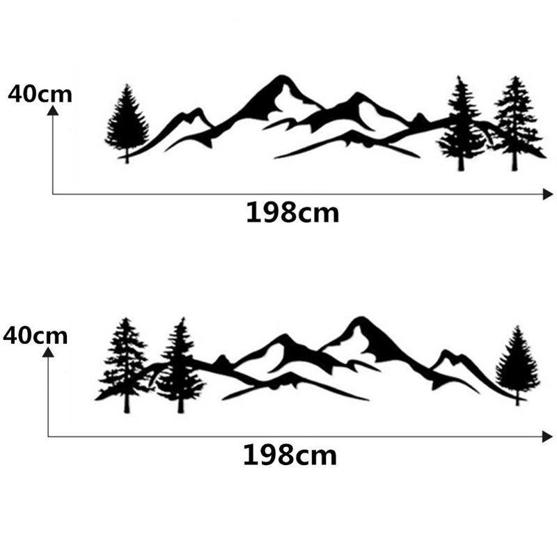Mountain Forest Totem SUV Decal for Rear Windshield