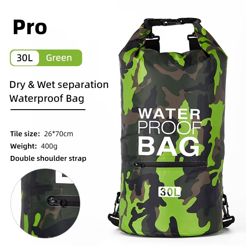Schwimm PVC Pack Trockenbeutel Rucksack für Damen Herren 10L 15L 20L 30L Wasserdicht Schulter Kajak Treiben Rafting Surfen Bootfahren Tasche