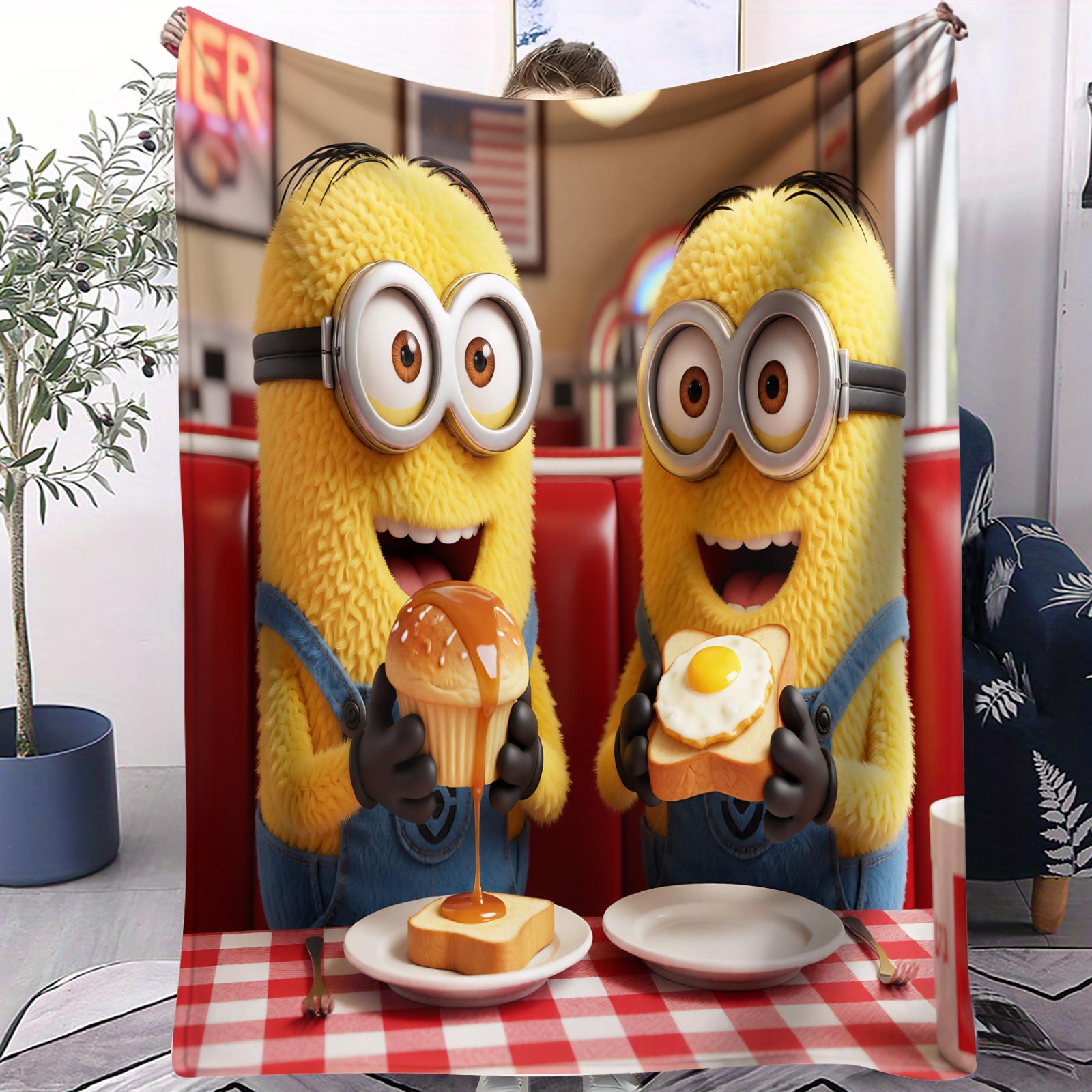 

Top Rated Premium Despicable Me Minions Blanket Super Soft Anti Pilling Small Cover Blanket For Kids Adult Travel Bed Sofa Gift 70x100cm