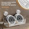 Suction Cup Straight Row Non Perforated Wall Mounted Toilet Detachable Washbasin Bathroom Storage Rack