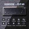 KiiBOOM Loop 65 Full Aluminum Block Mechanical Gaming Wireless Keyboard with FR4 and RGB for 65% Keyboard, QMK/VIA Keyboard, BT5.0/2.4GHz/USB-C
