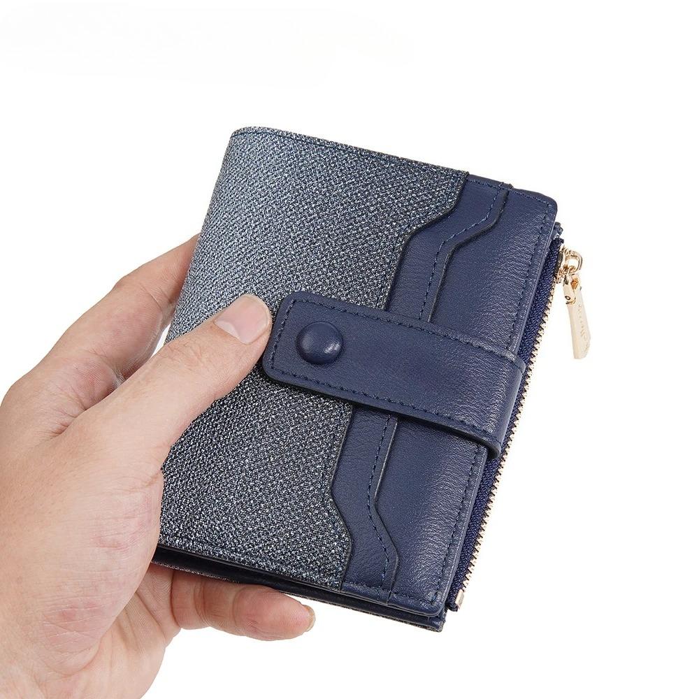 Women Short Wallet Coin Pocket Zipper Purse Credit Card Holder Money Clips