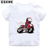 Motorcycle Motocross Print Kids TShirt Baby Boys Cartoon Funny T Shirt Summer Short Sleeve Children Streetwear Tops Girls Cloth
