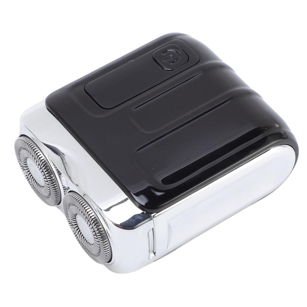 Taschenformat Elektrischer Trimmer Wiederaufladbar LED Digitalanzeige Tragbarer Mini Bartschneider Schwarz