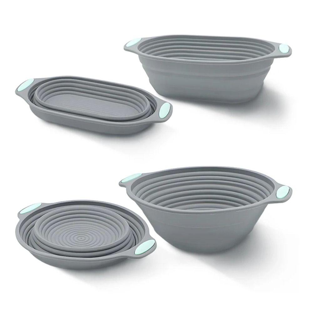 Food Grade Silicone Silicone Bread Basket Nonstick Surface Fermentation Container  Baking Tray