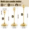 4/6 Pcs Metal Candle Holders Fashion Table Decoration Candlestick Creative Tabletop Taper Candle Stick Stand for Home Decoration