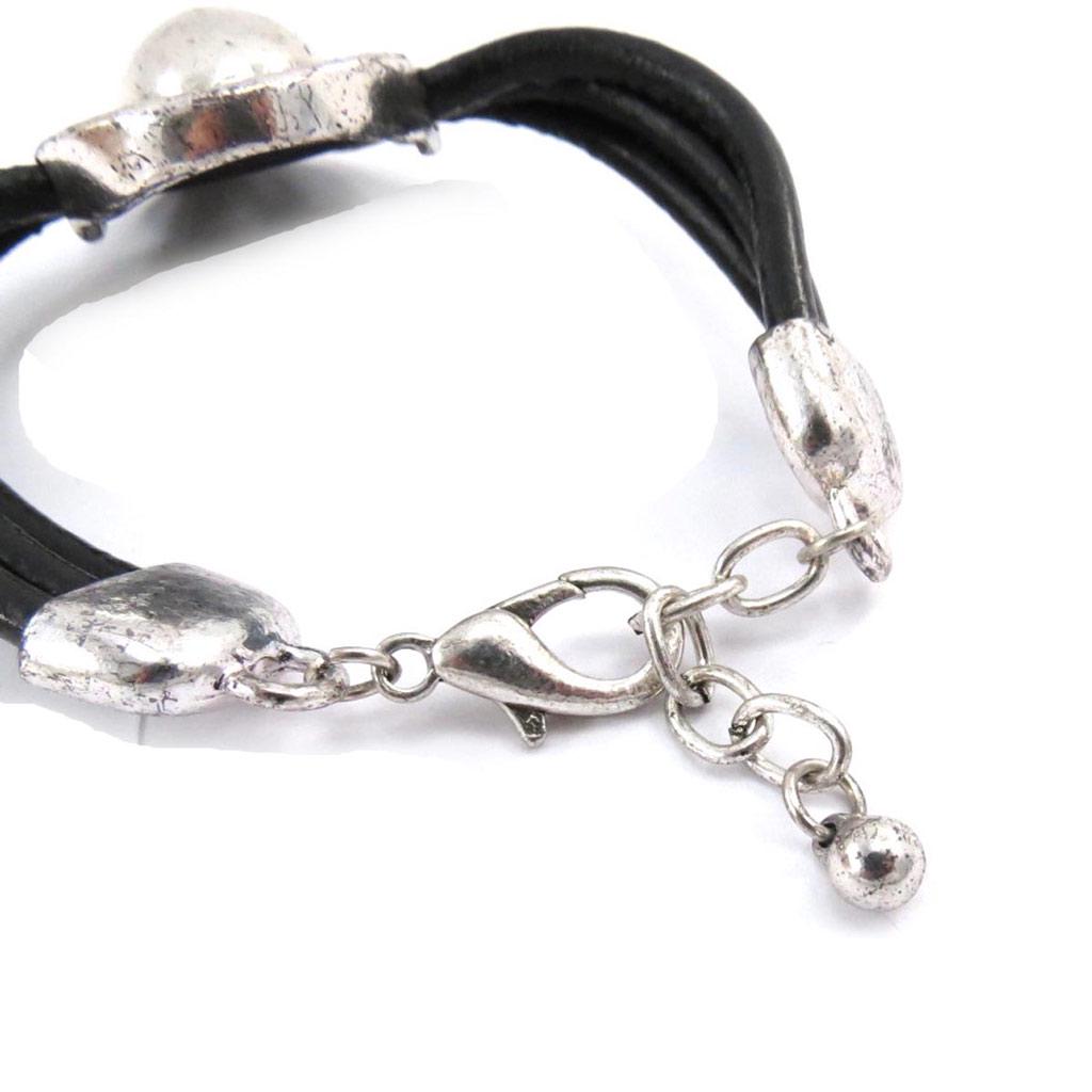 Les Trésors De Lily [J7577] - Fancy Black 'Kilimanjaro' Bracelet