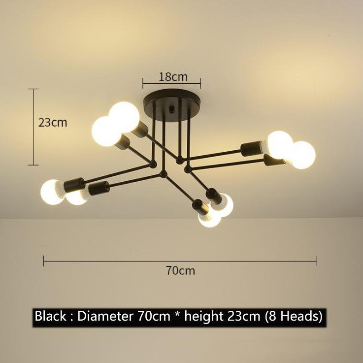 6/8 głowice LED lampa sufitowa do salonu Nordic światło kopuły oświetlenie do dekoracji domu oświetlenie naturalne żyrandol;
