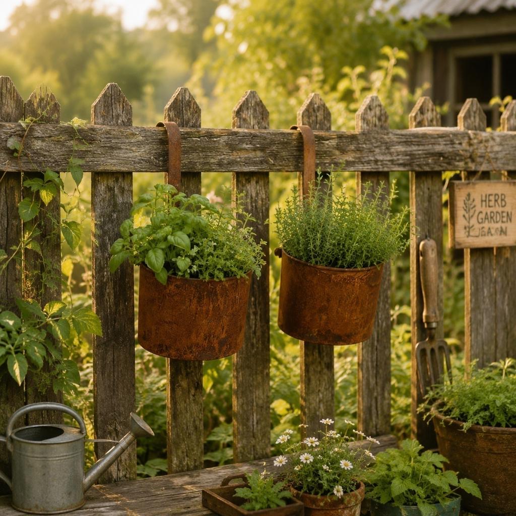 Rustikaler Metall-Eisen Hänge-Blumentopf für den Außenbereich, Heimgarten, Wandmontage, Pflanzenbehälter mit Haken zur Dekoration