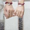 Trendy Unisex Macrame Rope Bracelet with 1314 Pendant - Adjustable Couple Style Jewelry