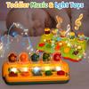 Interaktives Pop-Up-Tier-Spielzeug Peekaboo-Schalter-Knopf-Box Schatz-Überraschungsbox Versteckspiel Baby Früherziehung Puzzle-Spiel