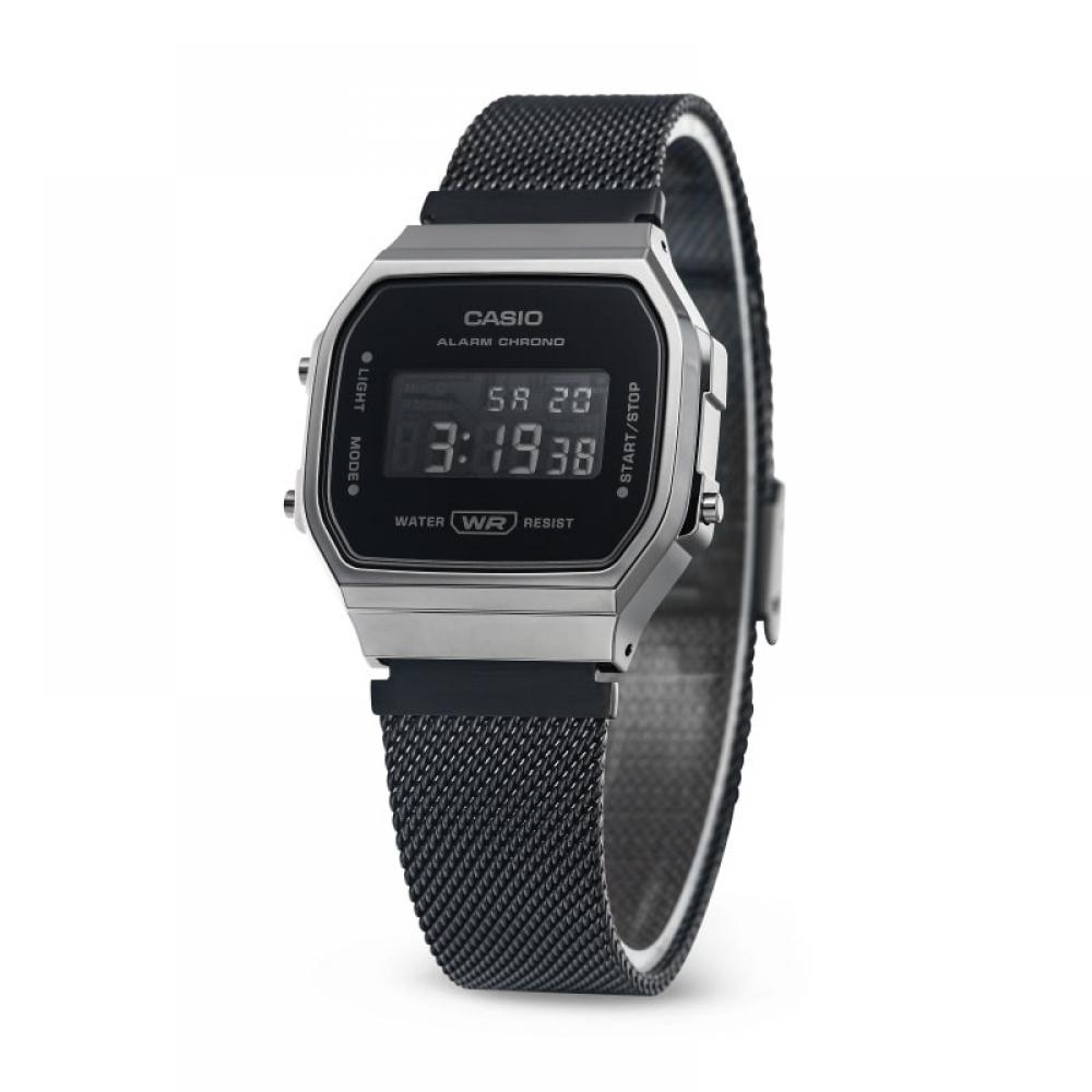 Casio A168wemb 1bdf  A168wemb 1b  Digitale Quadratische Vintage Retro Öffentliche Metalluhr