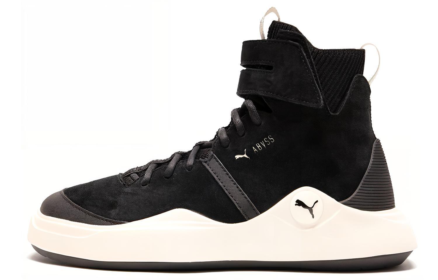 PUMA Abyss Solstice Black/White High Board Shoes 365389-01 35.5