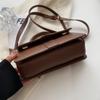 Women's PU Leather Shoulder Bag  Vintage Armpit Bag  Square Bag  Fashionable Crossbody Bags