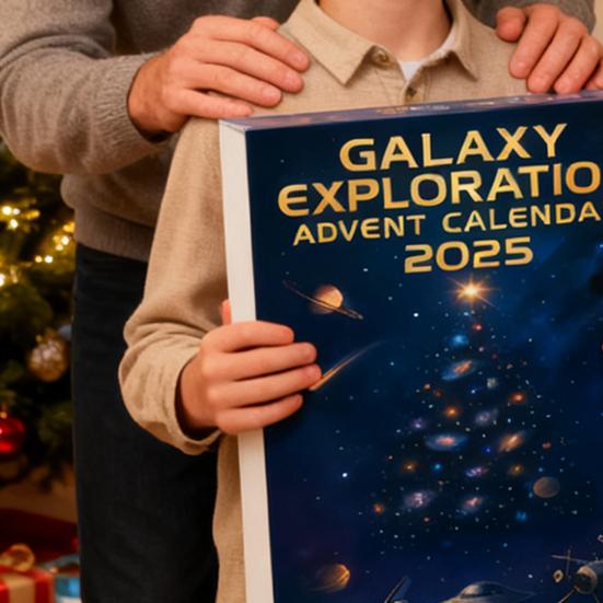 Space Exploration Advent Calendar 2025 24 Days Christmas Countdown Calendar with Planet Ornaments Universe Collection